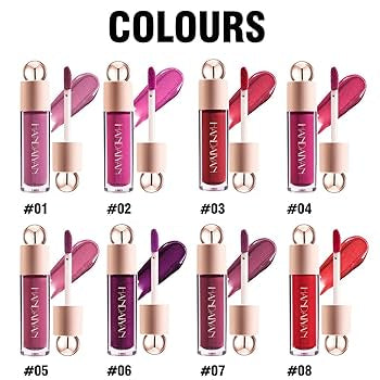 Glittery Matte Lip Gloss – Moisturizing Velvet Finish