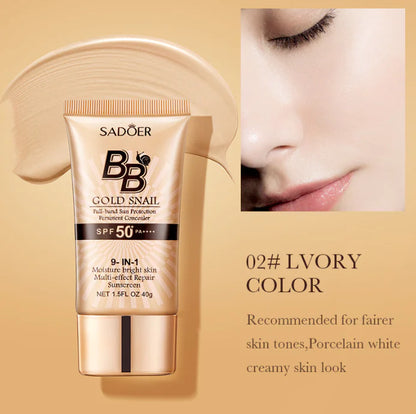 Gold Snail BB Cream SPF50+ – Moisturizing &amp; Long-Wear