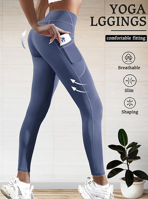 Quick-Dry Belly Control Yoga Pants – Flexible &amp; Chic