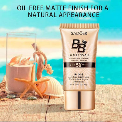 Gold Snail BB Cream SPF50+ – Moisturizing &amp; Long-Wear