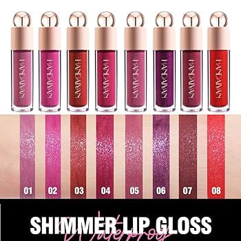 Glittery Matte Lip Gloss – Moisturizing Velvet Finish
