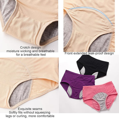 Leak-Proof Period Underwear - Comfortable Reusable Panties