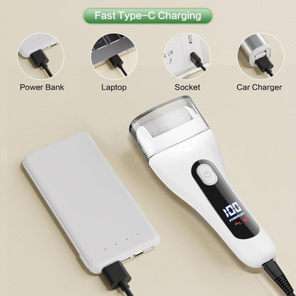 Rechargeable Electric Foot File Kit - Pedicure Set