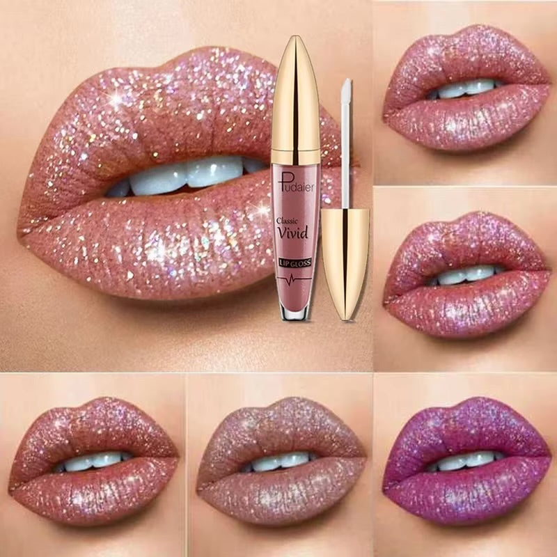Matte Shimmer Glitter Liquid Lipstick - Sparkle Lips