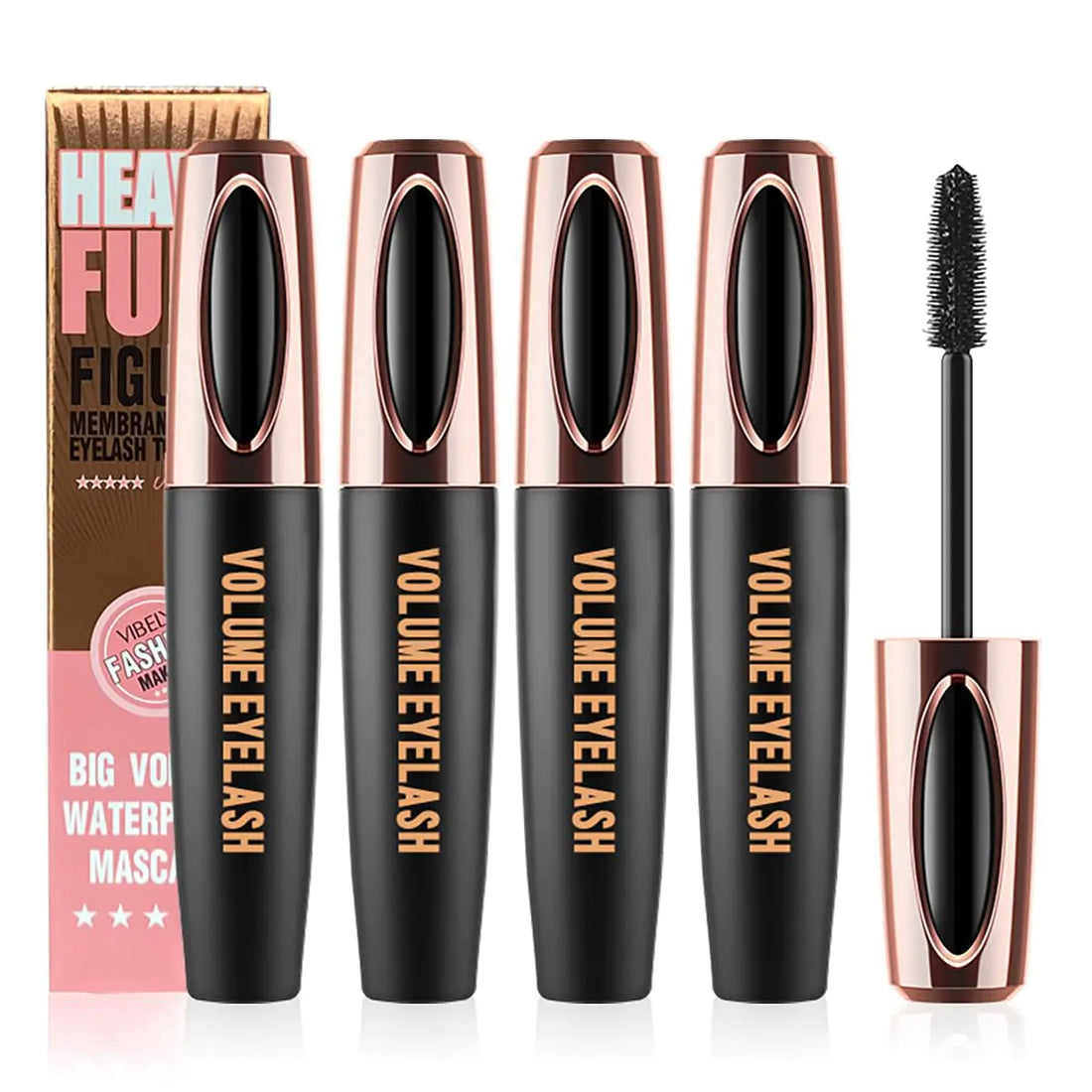 4D Silk Fiber Lash Mascara 4 Pack - Volume Set