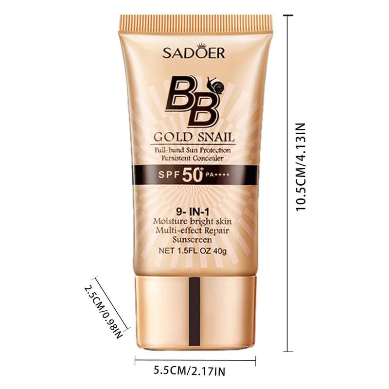 Gold Snail BB Cream SPF50+ – Moisturizing &amp; Long-Wear