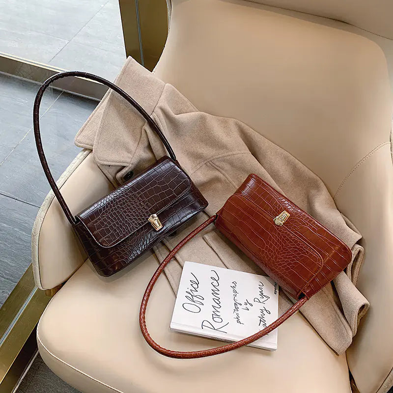Luxury Croc Handbag - Premium Crocodile Pattern