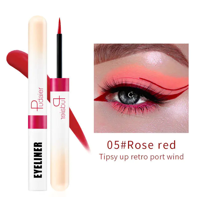 12 Colors Glitter Waterproof Eyeliner Set