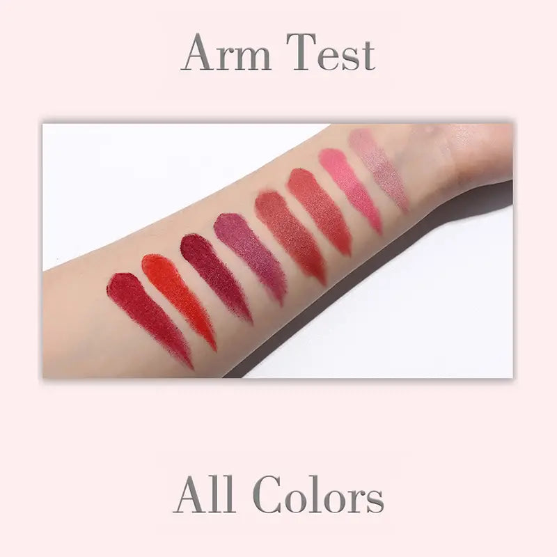Velvet Matte 8-Shade Lipsticks - Long-Lasting Set