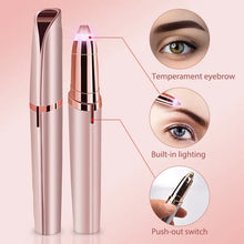 Load image into Gallery viewer, Painless Facial Hair Remover Electric Eyebrow Trimmer