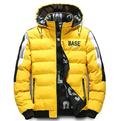 Men’s Warm Waterproof Winter Coat with Hood