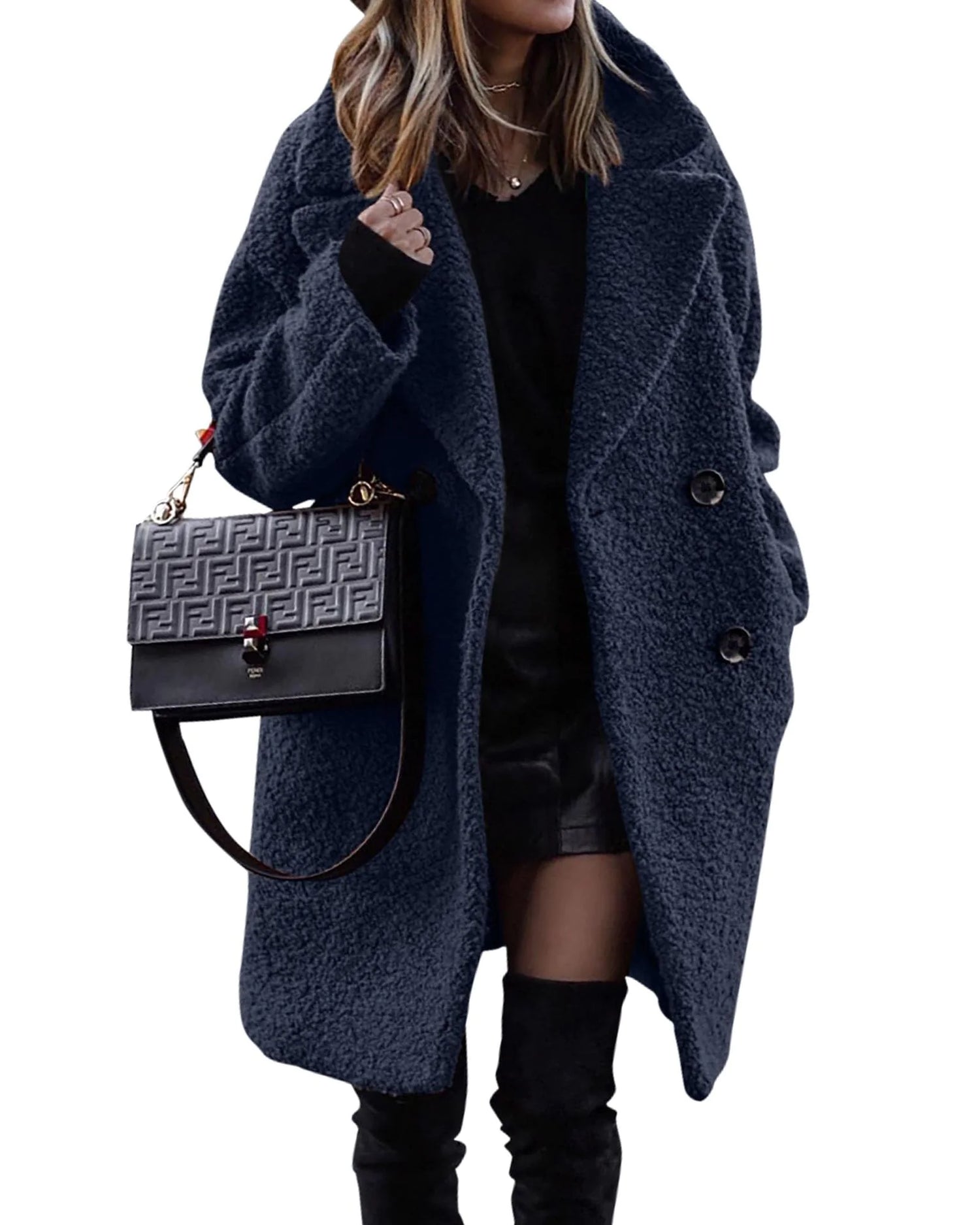 Velvet Elegance Winter Coat – Luxe Warm &amp; Chic Design