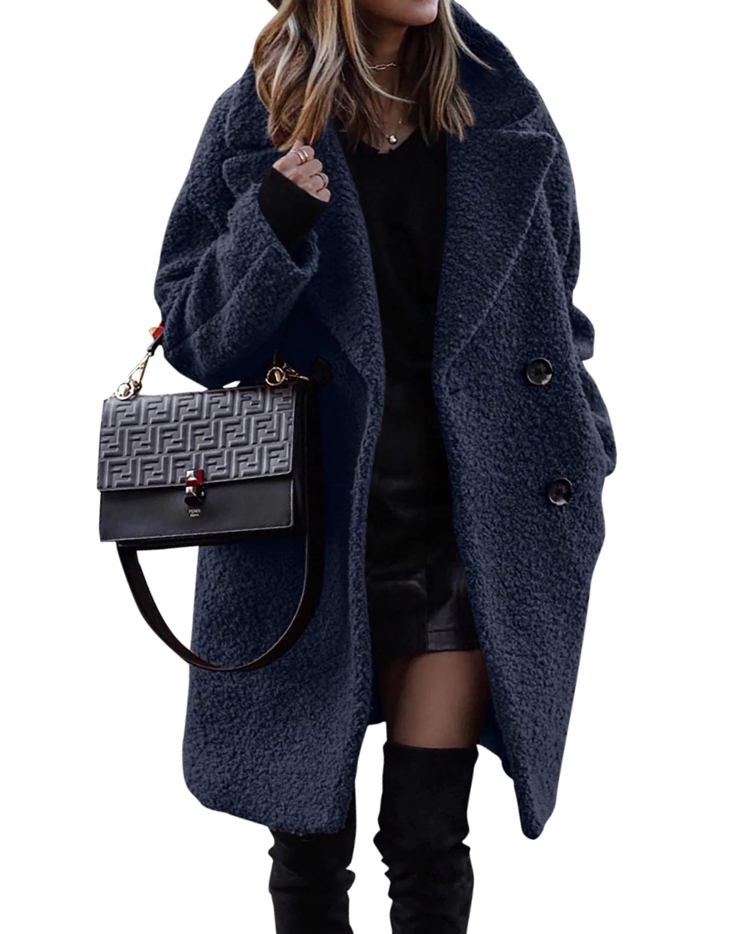 Velvet Elegance Winter Coat – Luxe Warm &amp; Chic Design