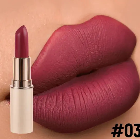 Matte Lipstick Half Cylinder - Long-Lasting Color