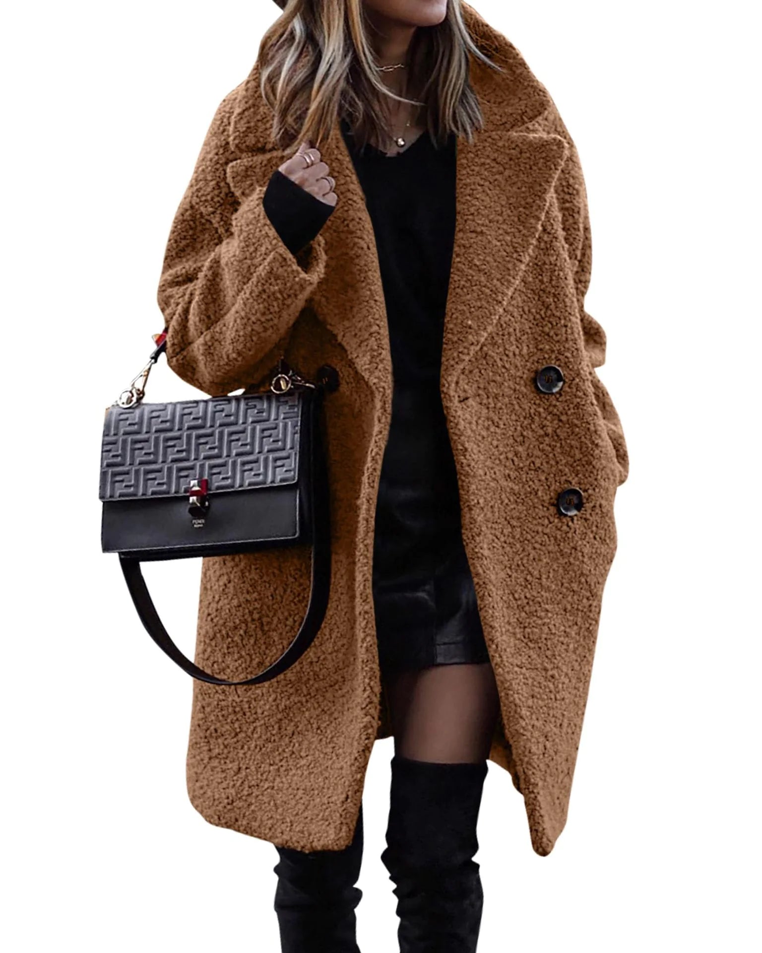 Velvet Elegance Winter Coat – Luxe Warm &amp; Chic Design