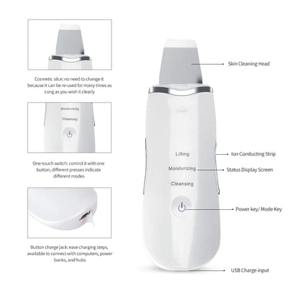 Ultrasonic Pore Cleaner - Deep Facial Cleansing