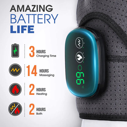 Electric Heating Shoulder Massager with Vibration Support