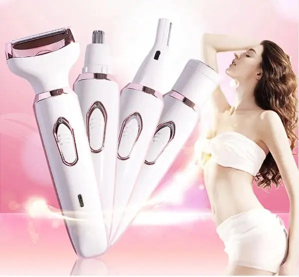 4-in-1 Electric Epilator USB - Hair Removal Device