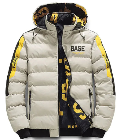 Men’s Warm Waterproof Winter Coat with Hood