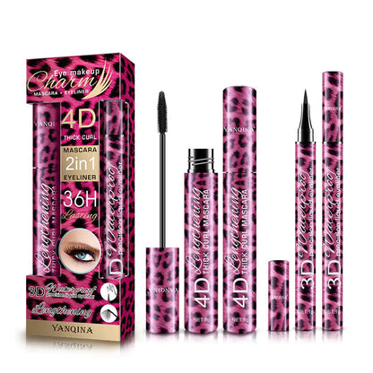 Red Leopard Eyeliner Mascara Set