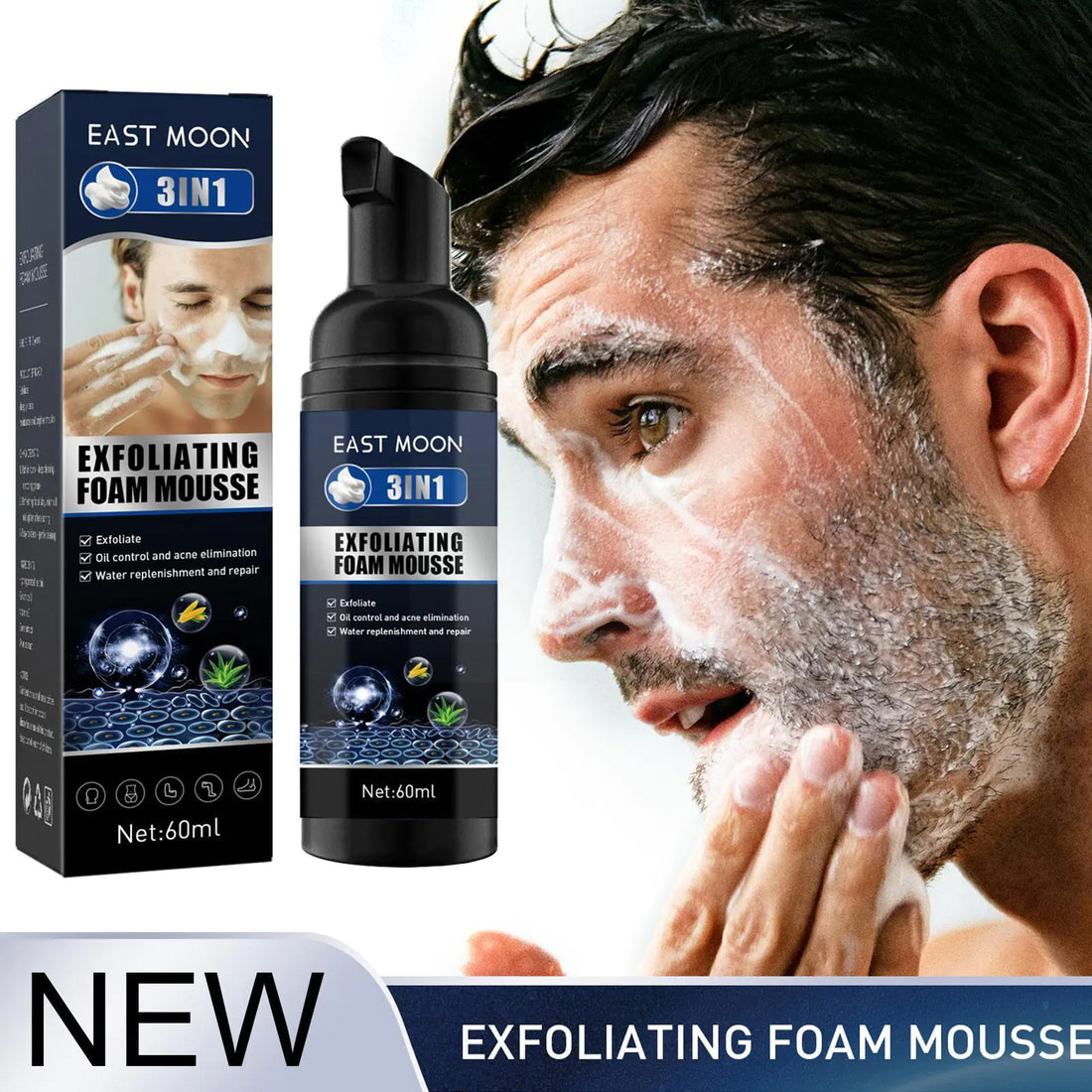 Men’s Exfoliating Acne &amp; Oil-Control Mousse