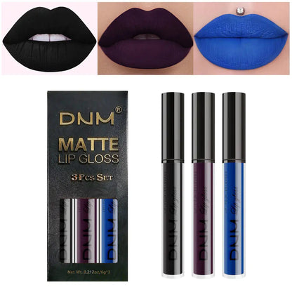 Lip Gloss 3 Piece Set - Matte Metallic Collection