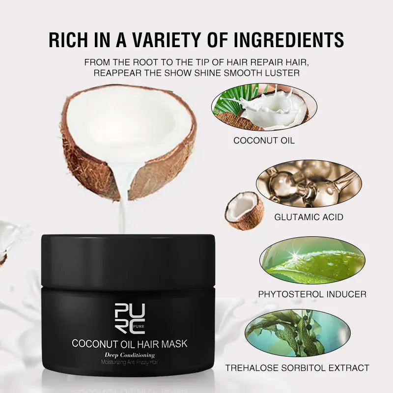Anti-Shedding Smooth Hair Mask – Frizz Control &amp; Nourishment