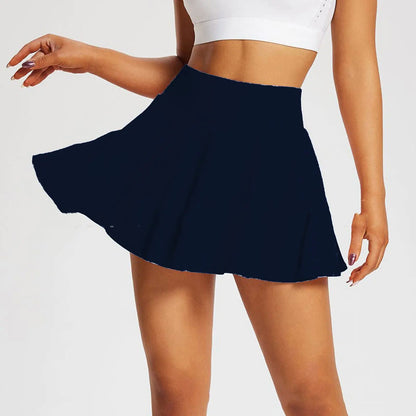 High-Waisted Anti-Exposure Yoga Shorts - Women&