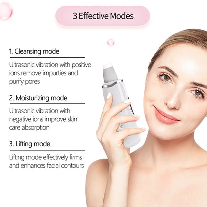 Ultrasonic Skin Scrubber - Deep Pore Cleansing