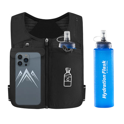Reflective Sports Vest with Touchscreen Phone Pocket