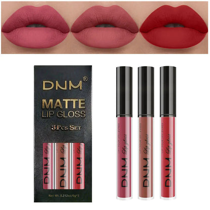 Lip Gloss 3 Piece Set - Matte Metallic Collection