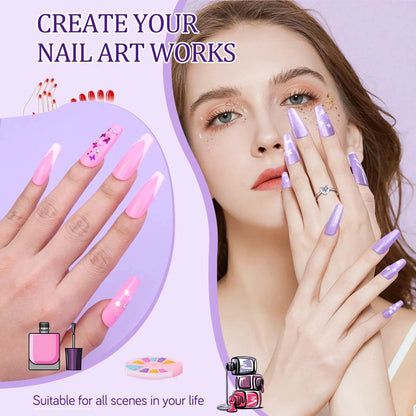 Complete Acrylic Nail Kit with UV Light