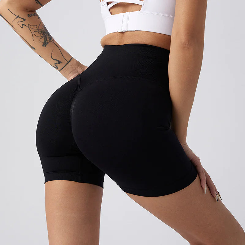 Women Yoga Shorts - High-Waisted Workout Activewear