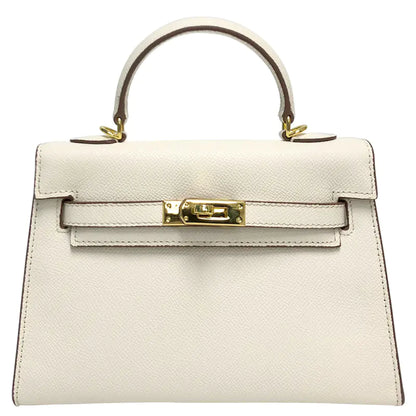 Chic Mini Cowhide Handbag - Compact Leather Style