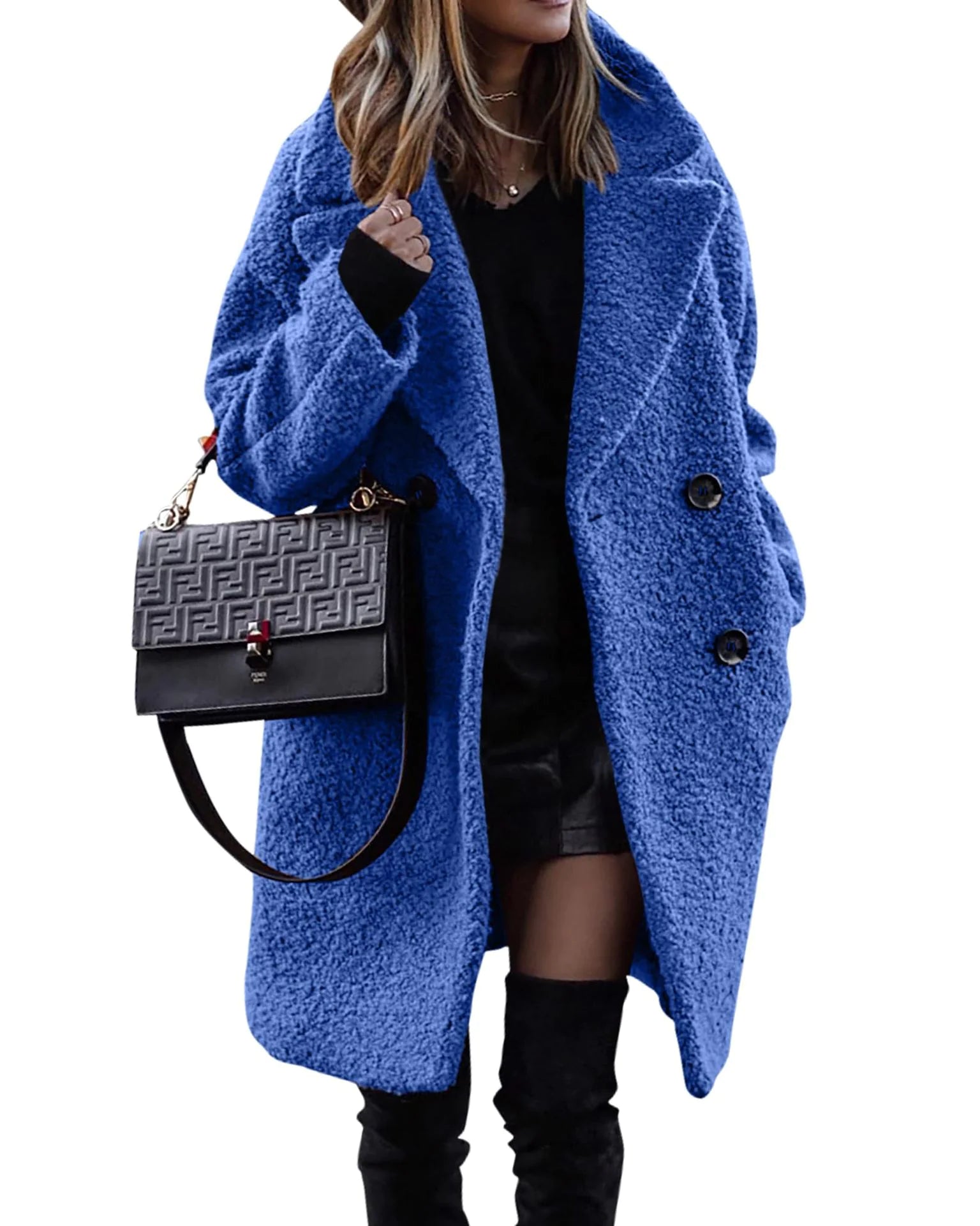 Velvet Elegance Winter Coat – Luxe Warm &amp; Chic Design