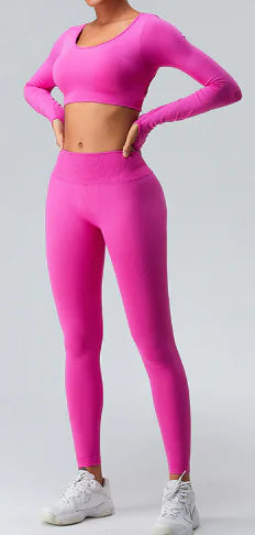 Seamless V-Waist Yoga Pants – Sculpting, Non-Slip Fit