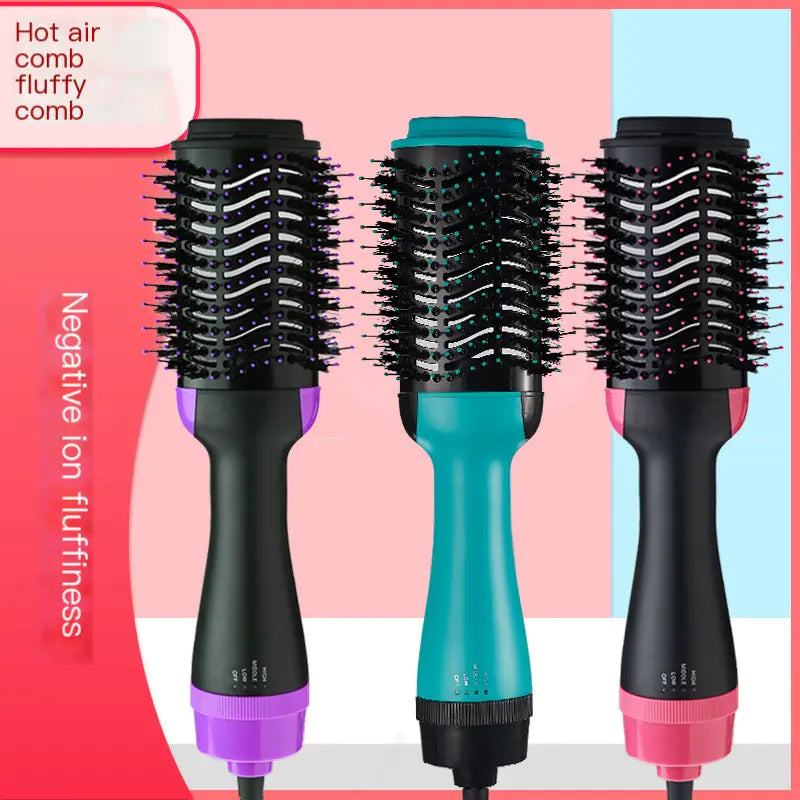 2-in-1 Hot Air Brush Hair Dryer &amp; Volumizer – Smooth, Frizz-Free Styling