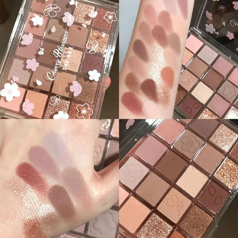 Sakura Bloom 20-Color Glitter Eyeshadow Set