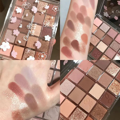 Sakura Bloom 20-Color Glitter Eyeshadow Set