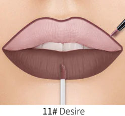 Matte Liquid Lipstick Pen – Dual Lip Gloss &amp; Velvet Finish