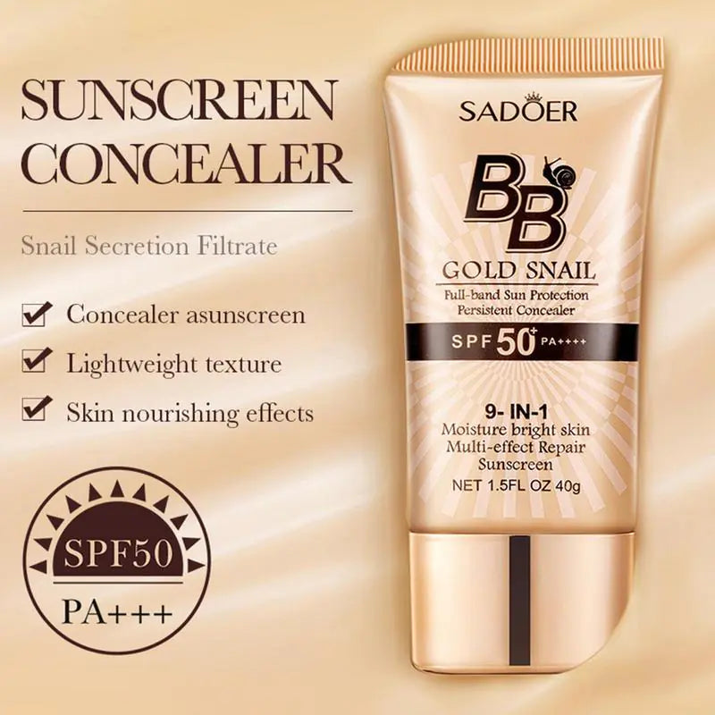 Gold Snail BB Cream SPF50+ – Moisturizing &amp; Long-Wear