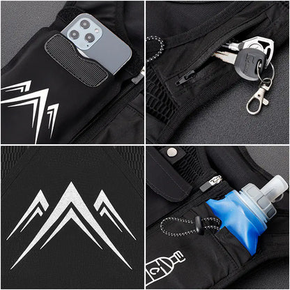Reflective Sports Vest with Touchscreen Phone Pocket