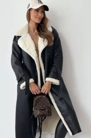 Elegant Winter Lapel Coat – Warm &amp; Stylish Outerwear