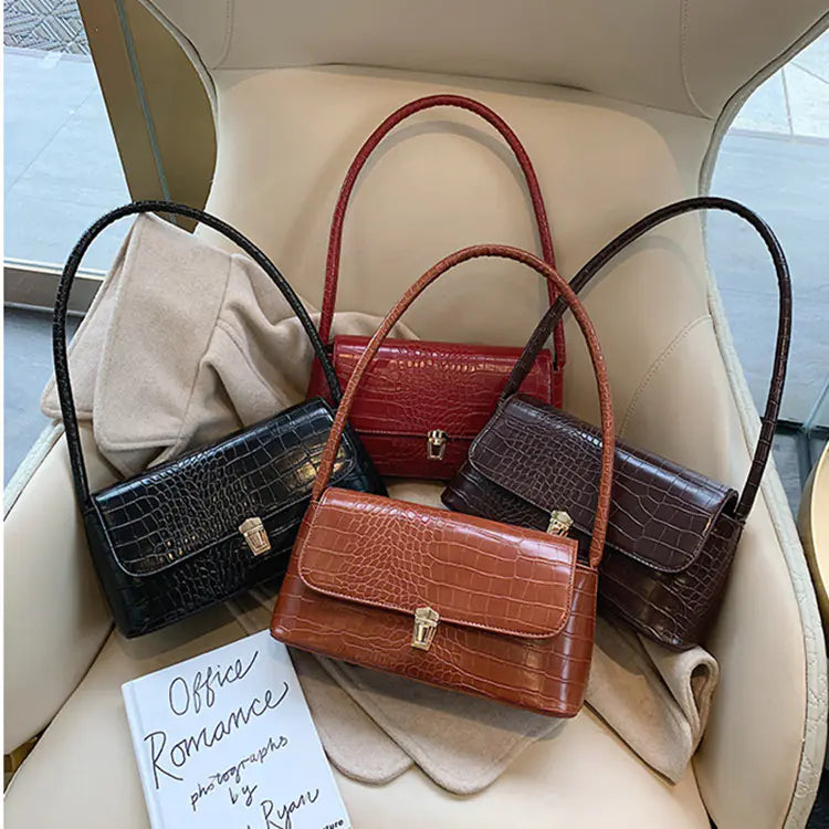 Luxury Croc Handbag - Premium Crocodile Pattern