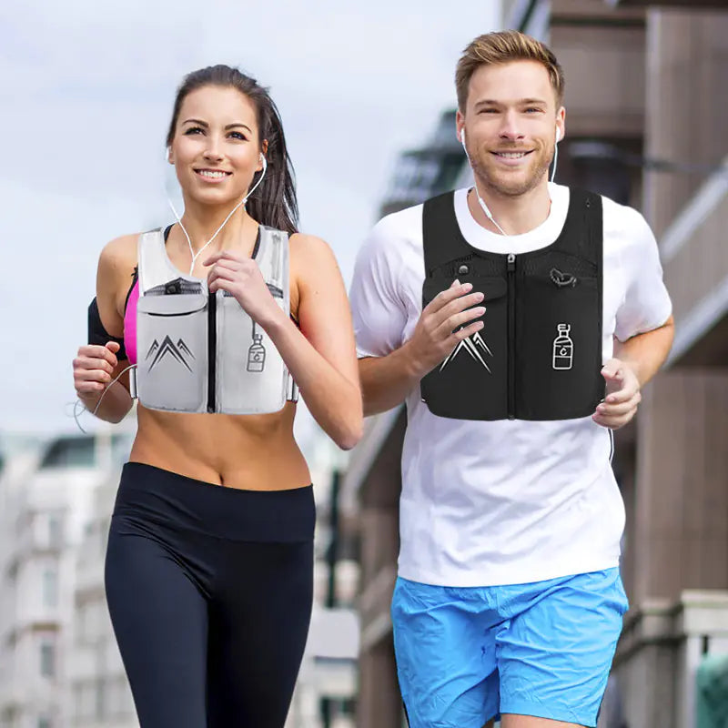 Reflective Sports Vest with Touchscreen Phone Pocket