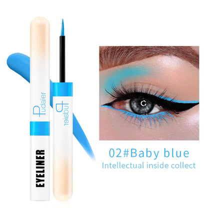 12 Colors Glitter Waterproof Eyeliner Set