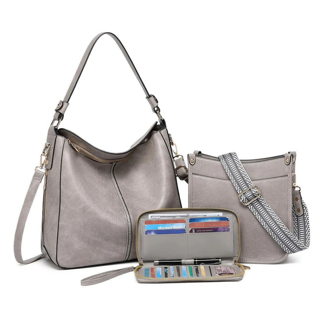 Elegant Everyday Trio - 3-Piece Handbag Set