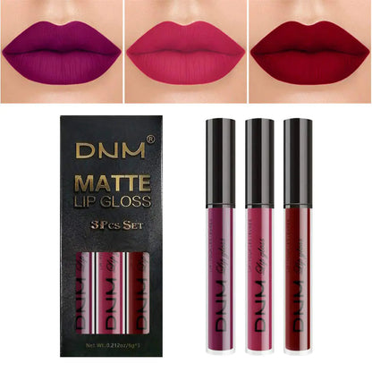 Lip Gloss 3 Piece Set - Matte Metallic Collection