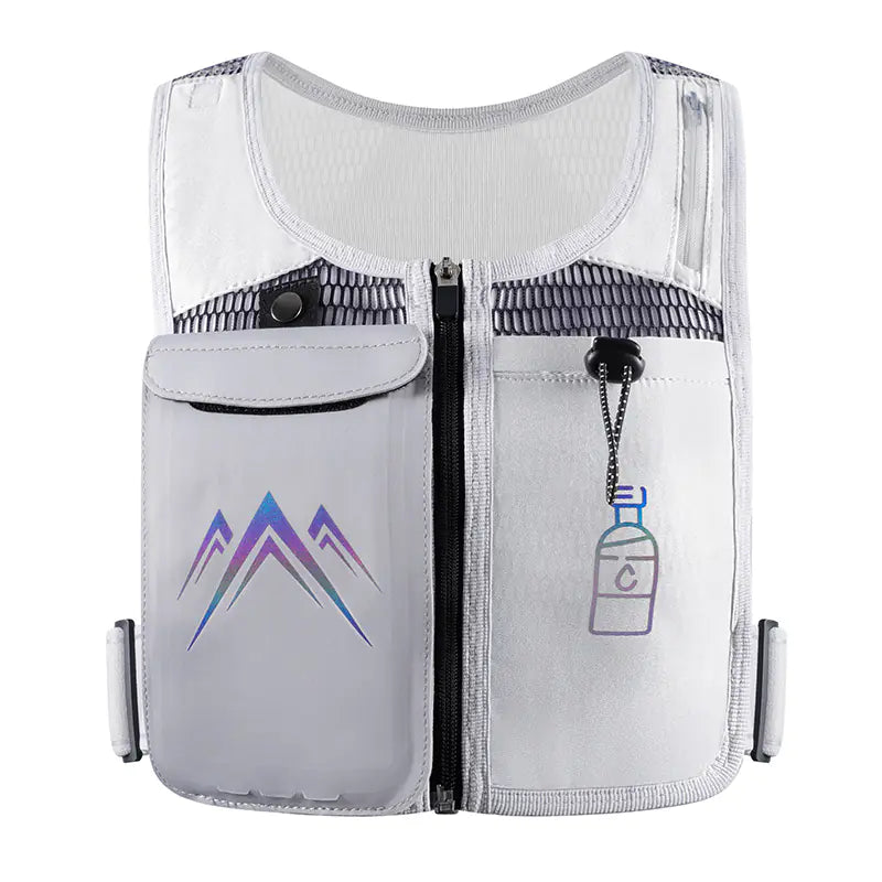 Reflective Sports Vest with Touchscreen Phone Pocket