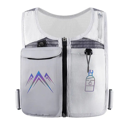 Reflective Sports Vest with Touchscreen Phone Pocket